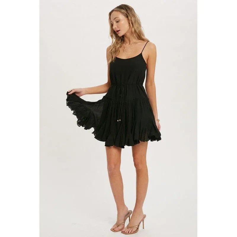 Ruffled swing cami dress