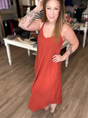 Rust Cami Dress