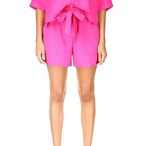 Sanctuary Tie Waist Midi Summer Deck Shorts NWT