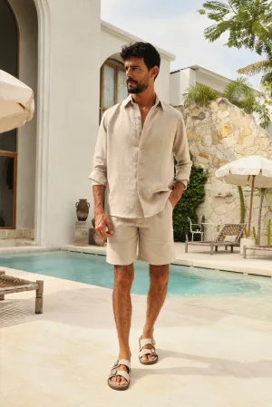 Sand Shirt - Man & Bali Shorts - Man (Natural Rose)