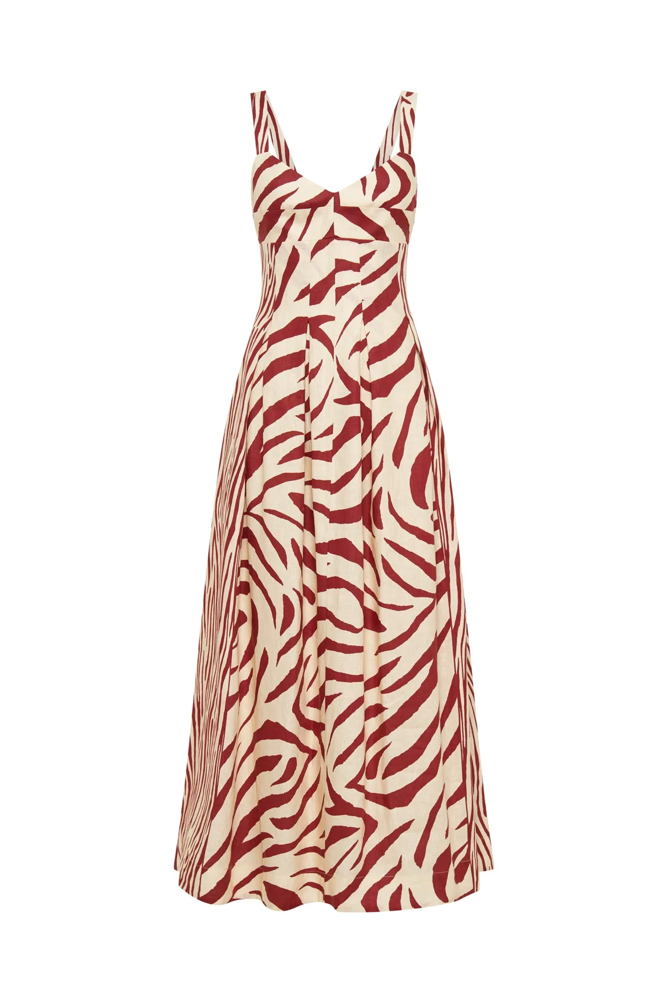 Selene Dress - Brick Toledo Print