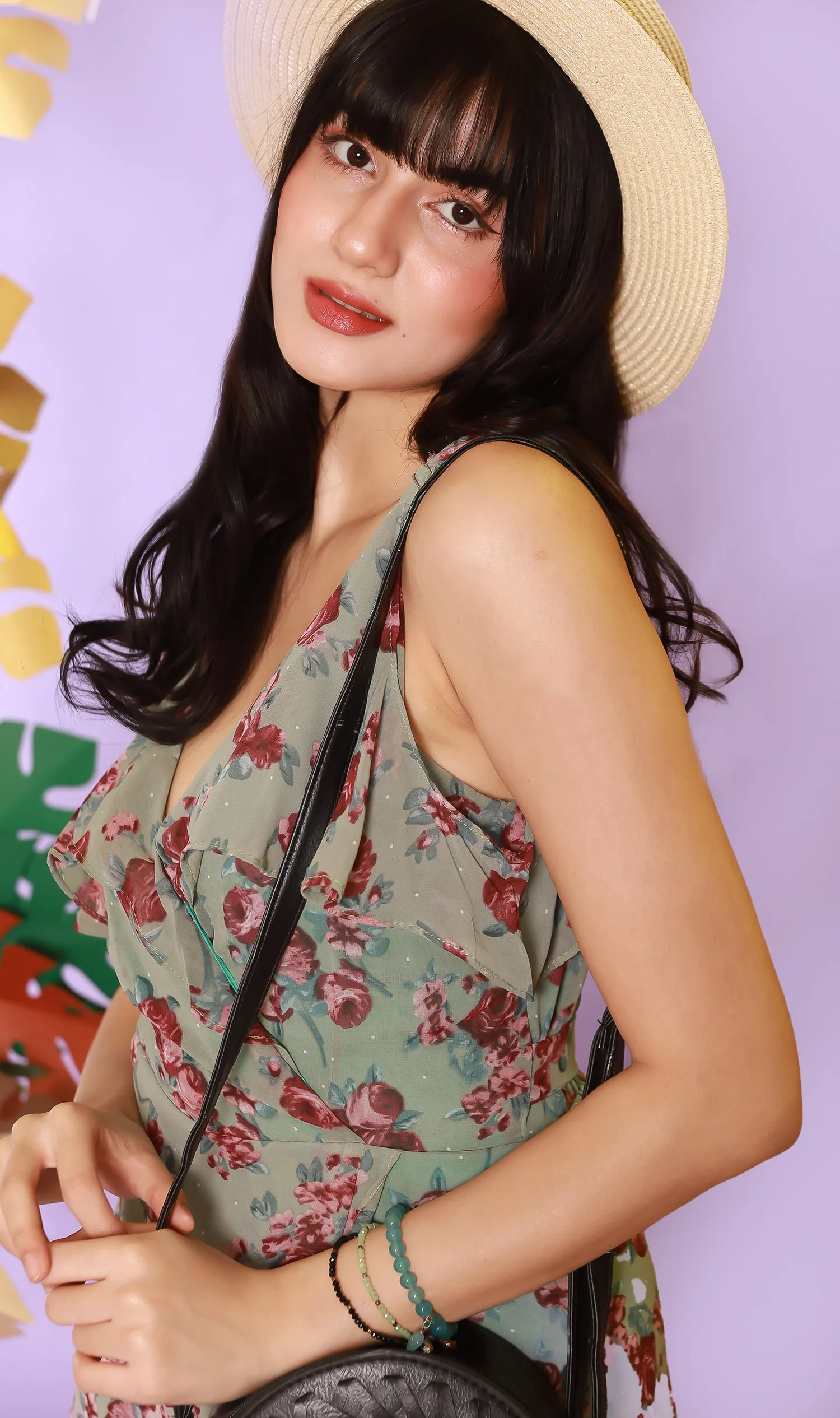 SELENE Open-Shoulder Dress