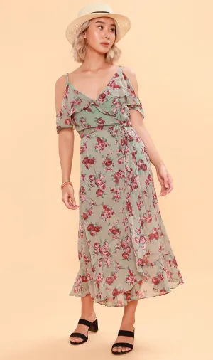 SELENE Open-Shoulder Dress