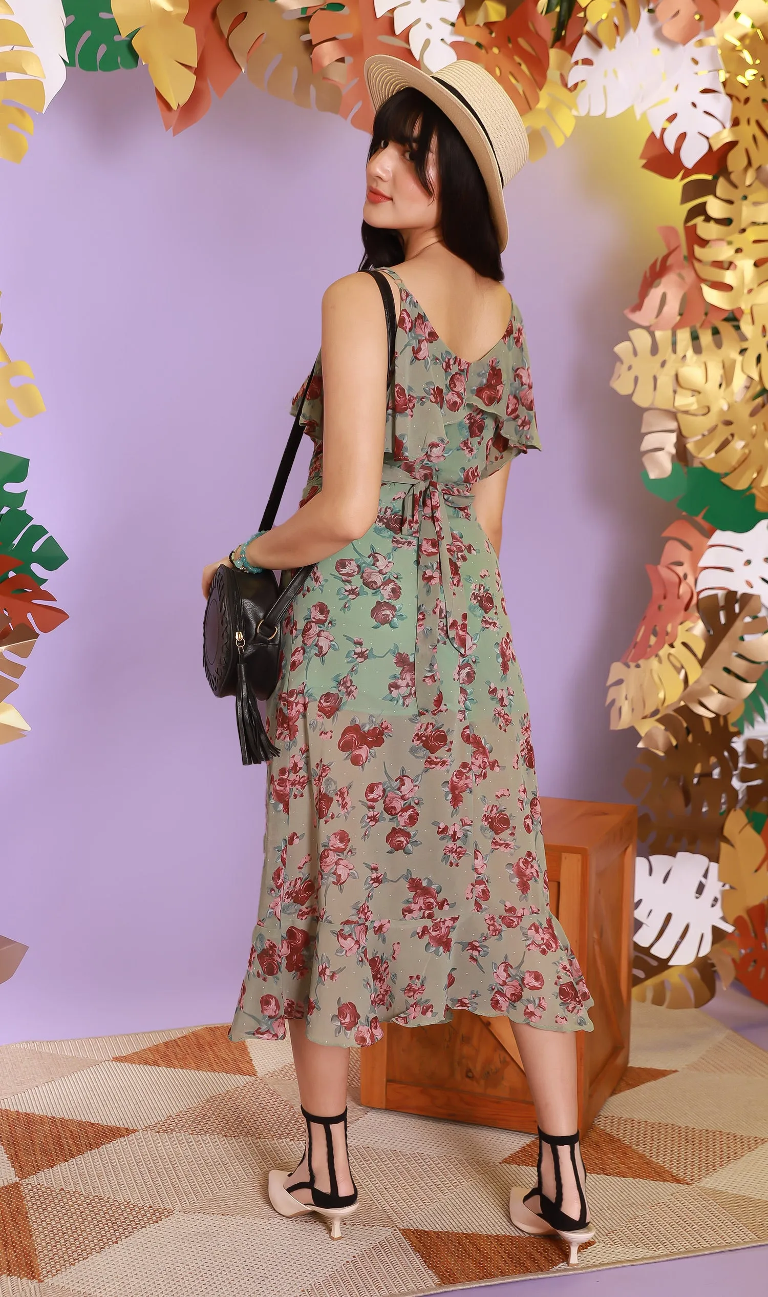 SELENE Open-Shoulder Dress