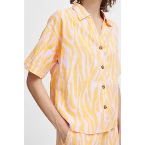 Shirt «FALAKKA» in Blazing Orange Animal Mix von b.young