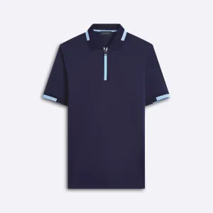 Short Sleeve Quarter Zip Polo