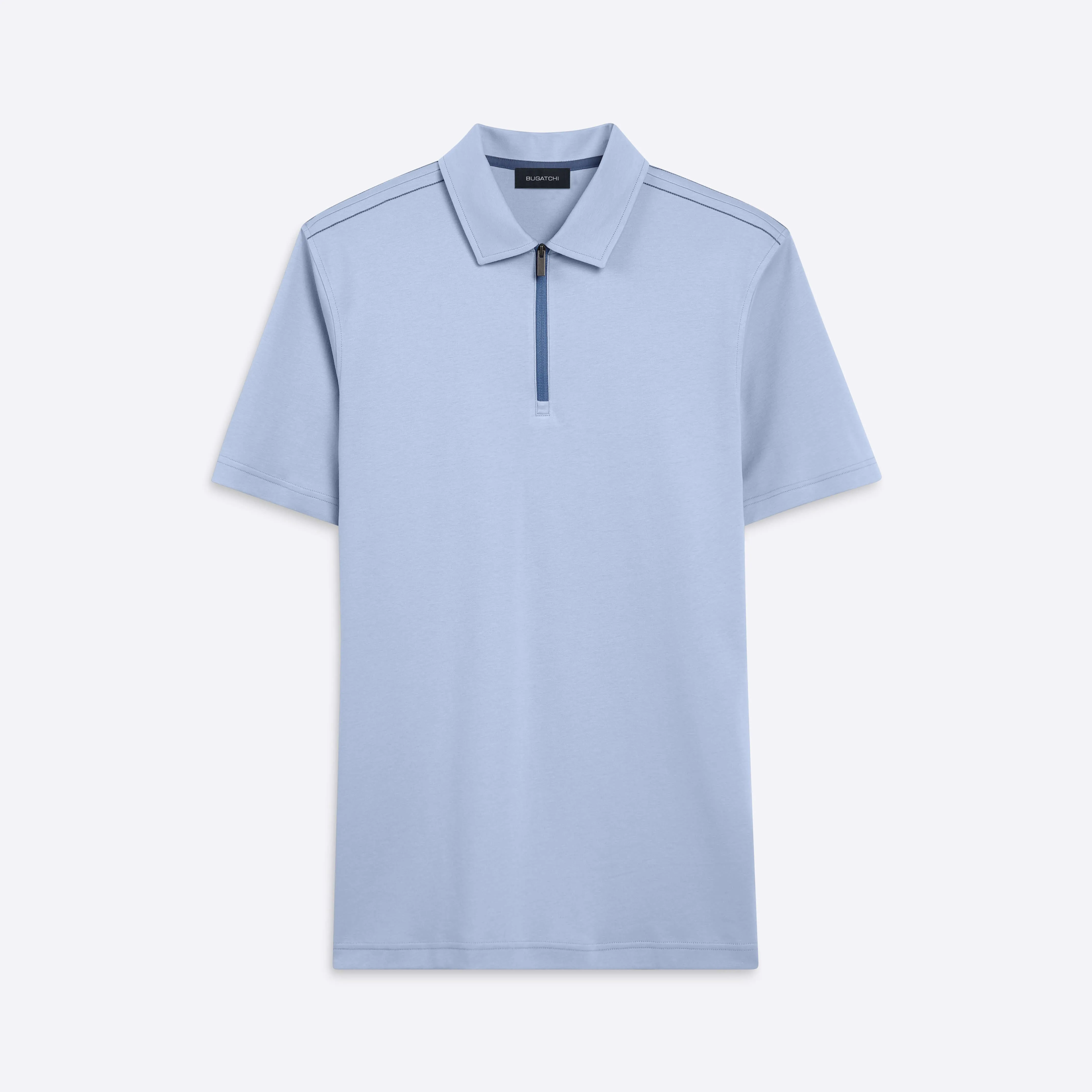 Short Sleeve Quarter Zip Polo