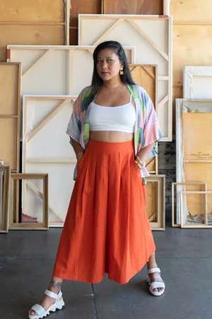 Solid Lagos Culottes - Persimmon