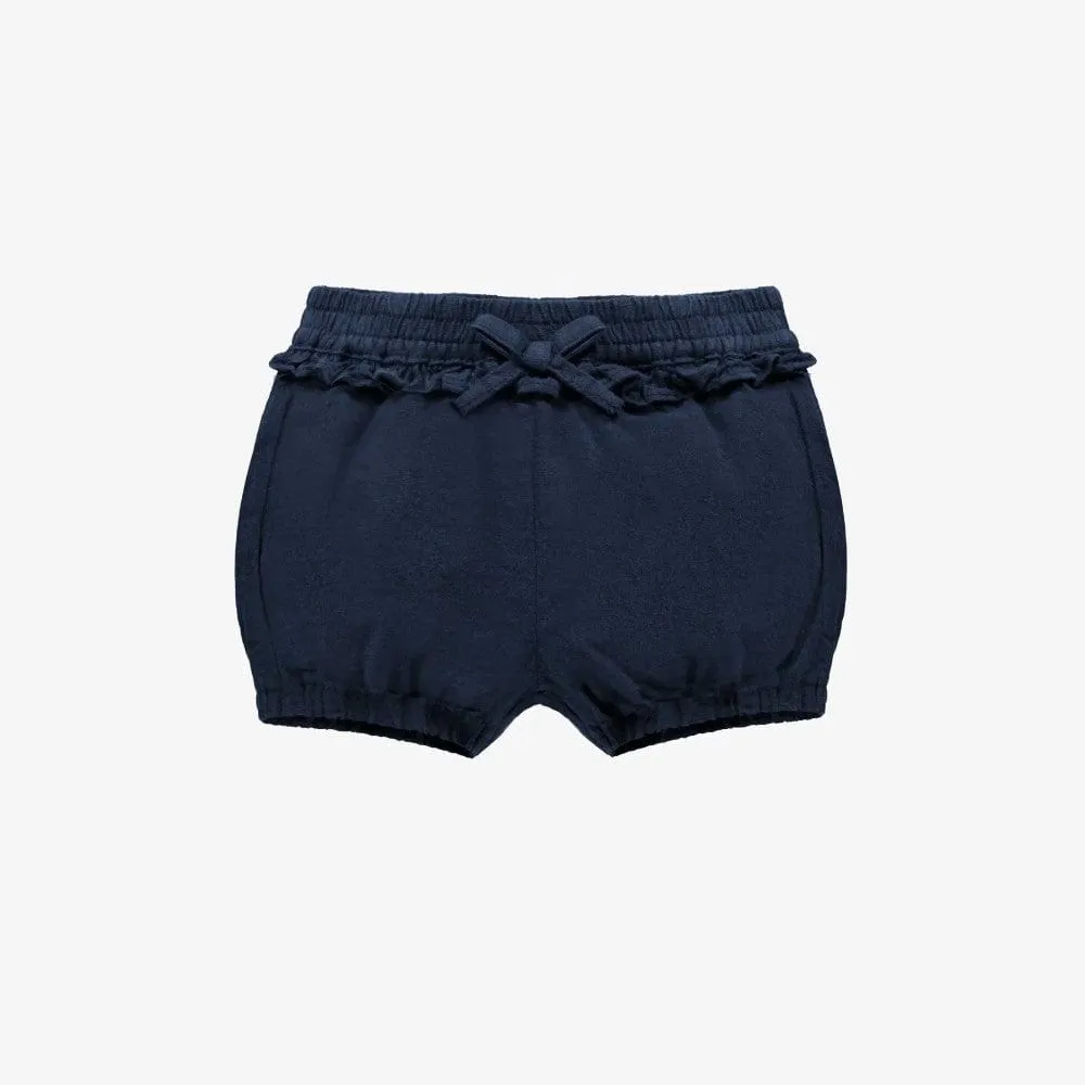 Souris Mini Baby Girls Relaxed Fit Linen Shorts