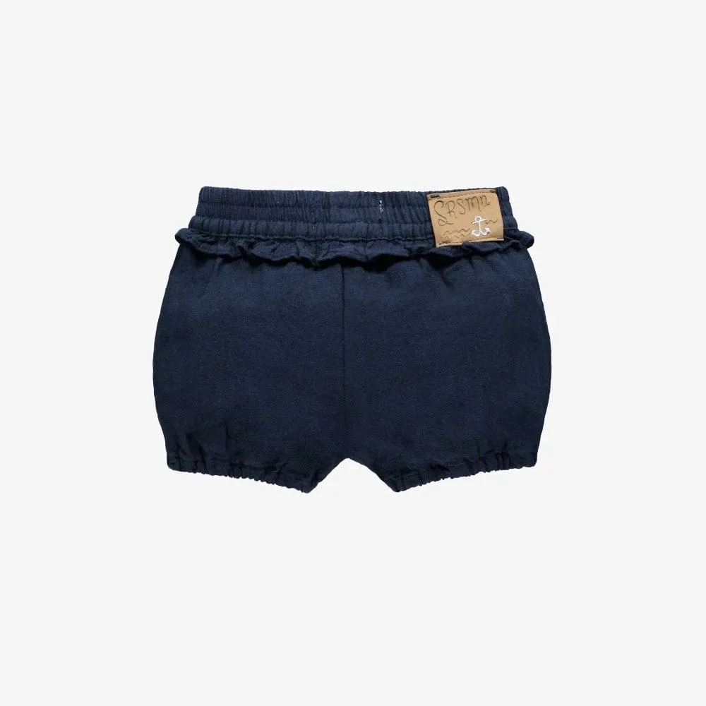 Souris Mini Baby Girls Relaxed Fit Linen Shorts