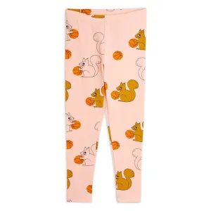 Squirrels Aop Leggings - Pink
