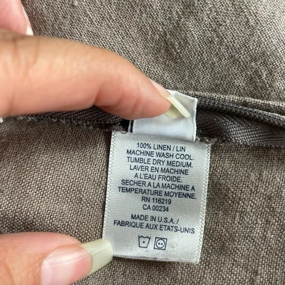 Steven Alan Flat Front Linen Shorts in Taupe/Tan Size 8