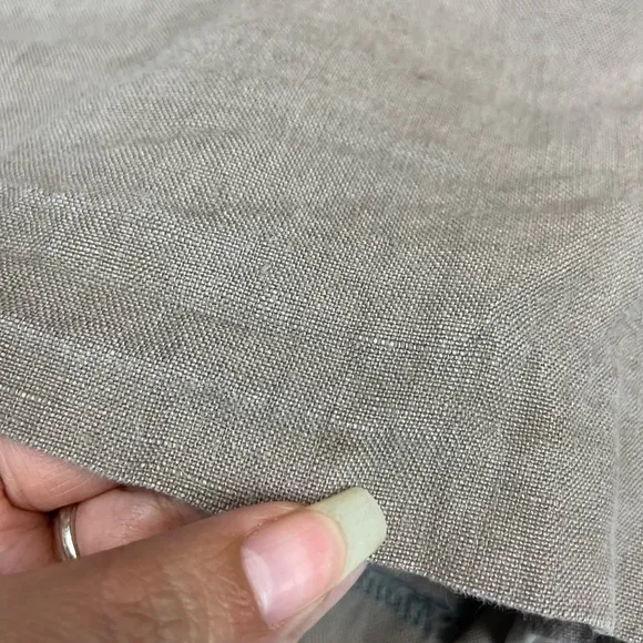 Steven Alan Flat Front Linen Shorts in Taupe/Tan Size 8