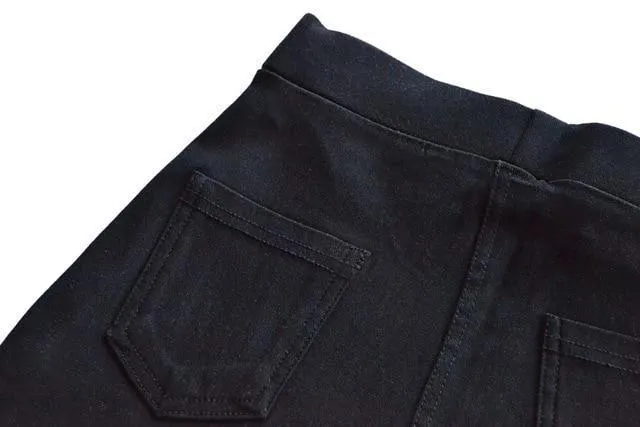 Striped Elastic Waist Pencil Pants