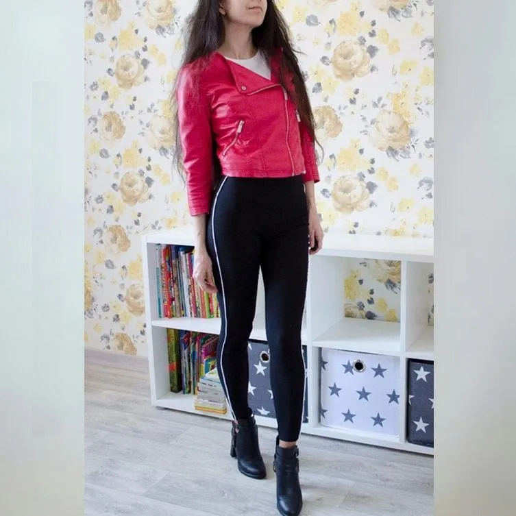 Striped Elastic Waist Pencil Pants