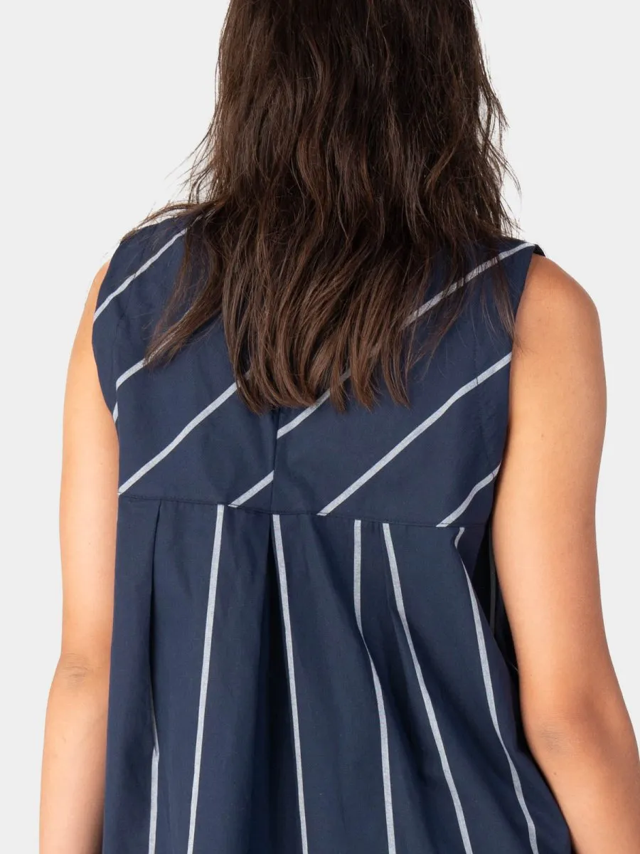 Striped Hi-Lo Tank Top
