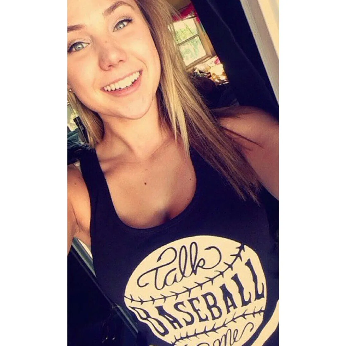 Talk Baseball To Me Tank Top