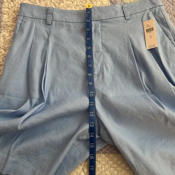 The Avery Pleated Trouser Shorts by Maeve for Anthropologie size 8