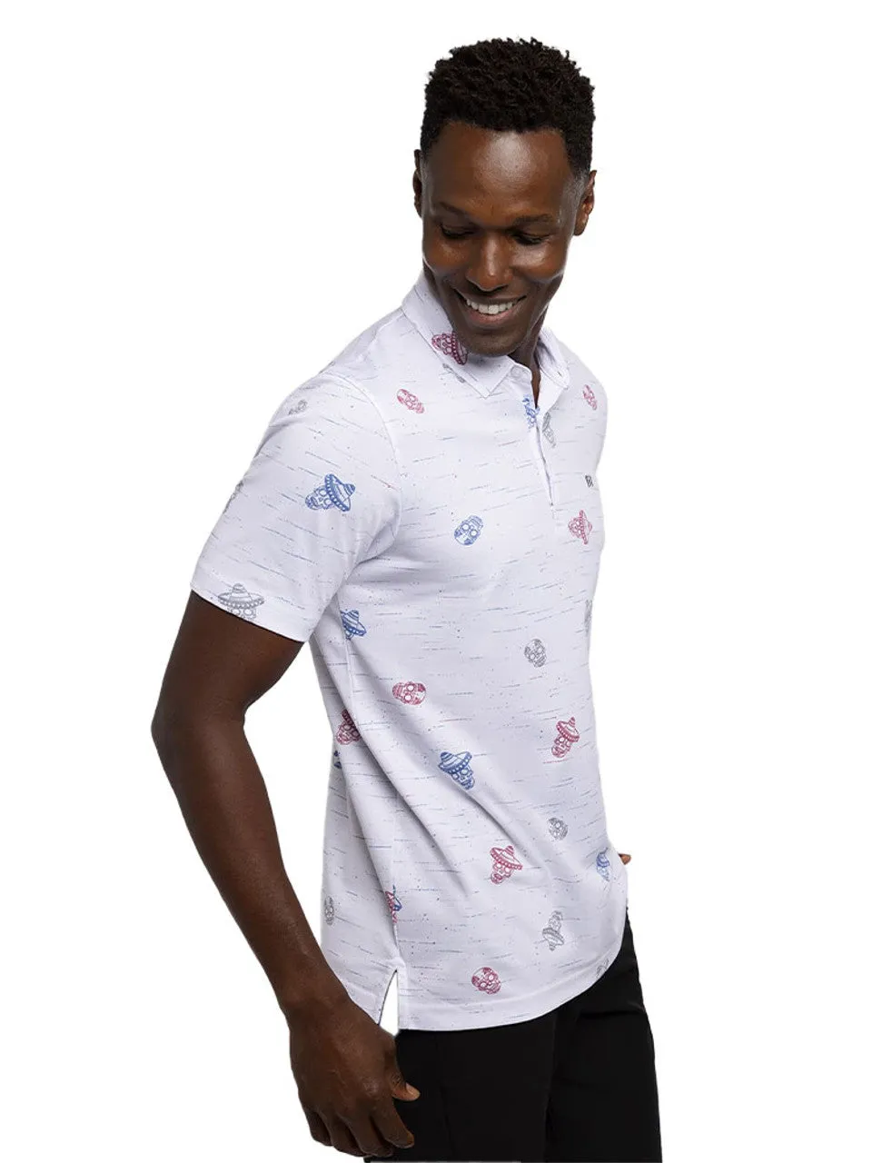 TRAVIS MATHEW MENS MEXICALI POLO - WHITE