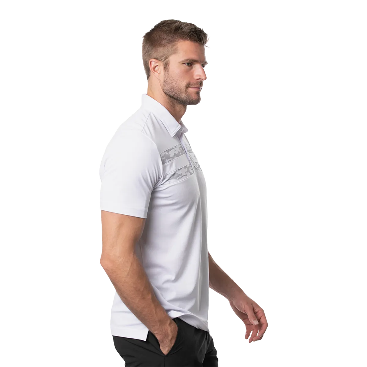 TRAVIS MATHEW MENS SOCKEYE POLO - WHITE