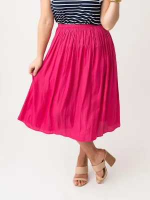 Twirl on Me Elastic Waist Skirt