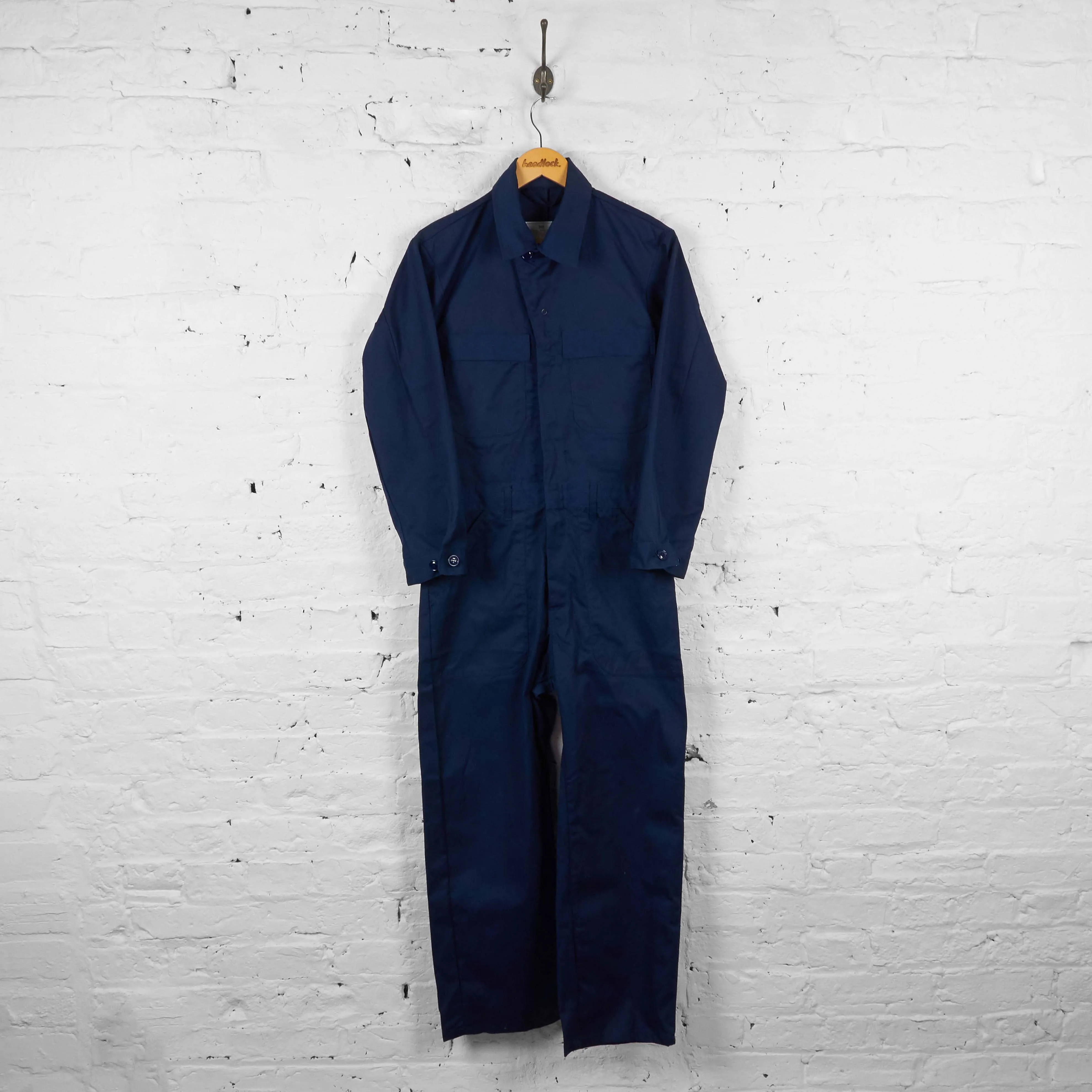 Vintage Boiler Suit Overalls - Navy  - M