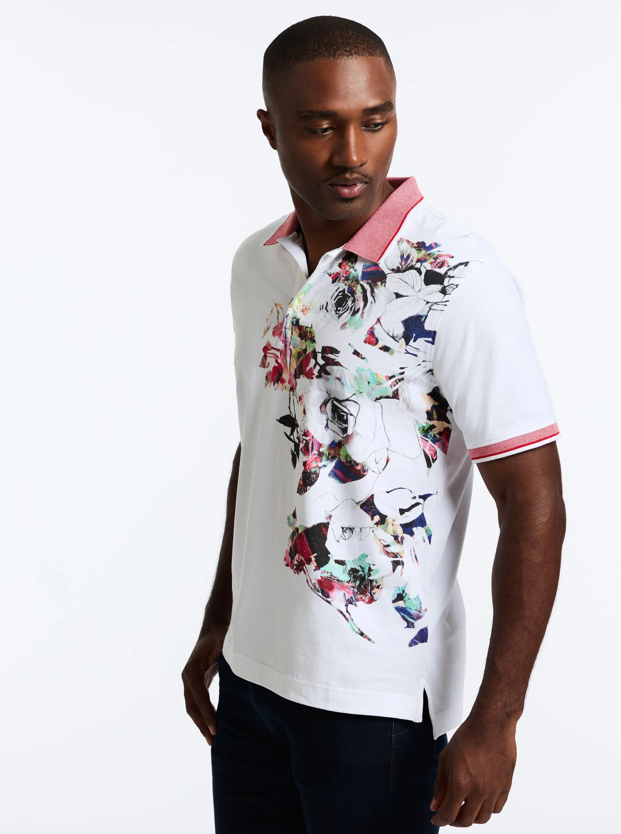 VINTAGE ROSE SHORT SLEEVE POLO