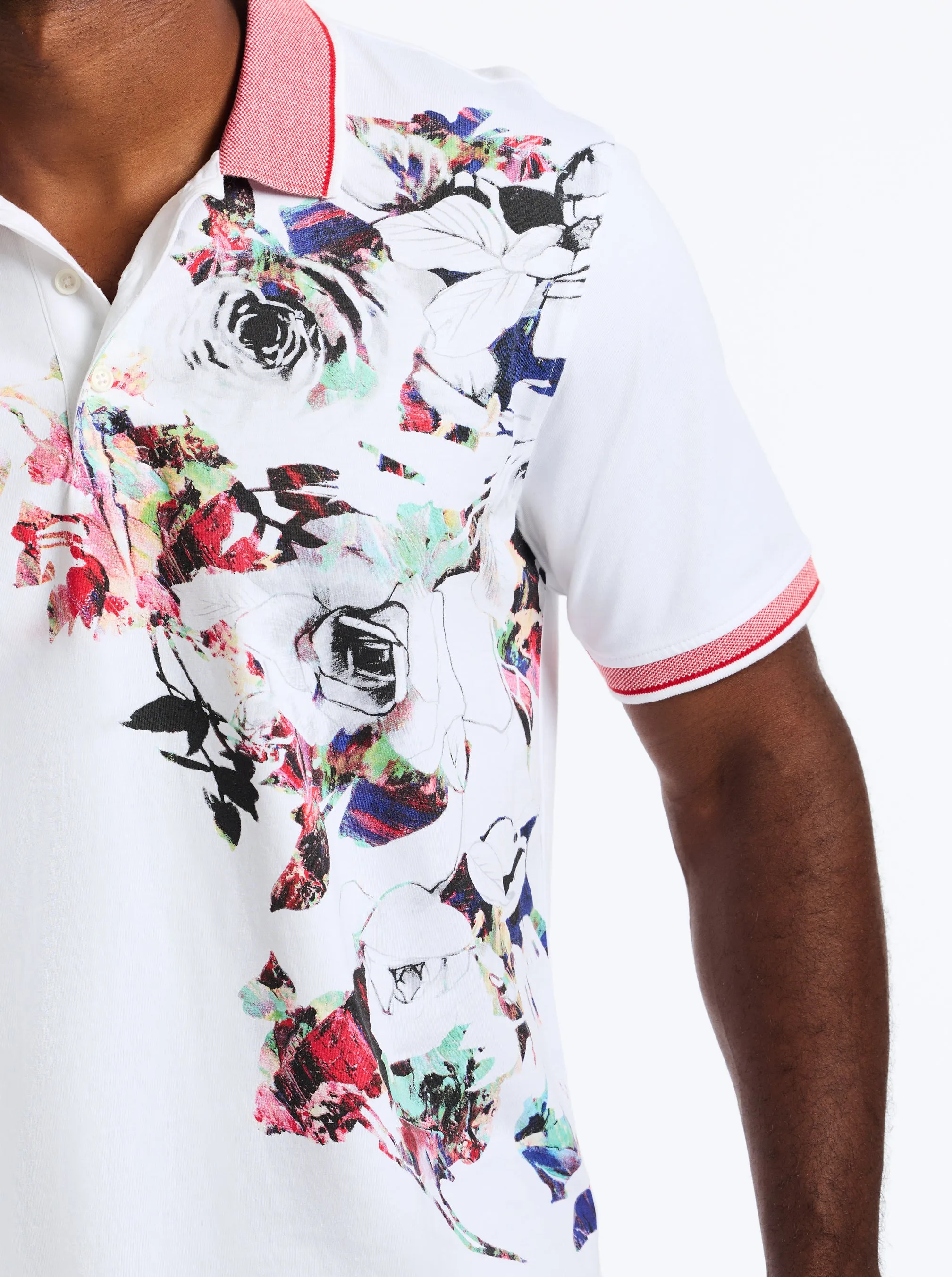 VINTAGE ROSE SHORT SLEEVE POLO