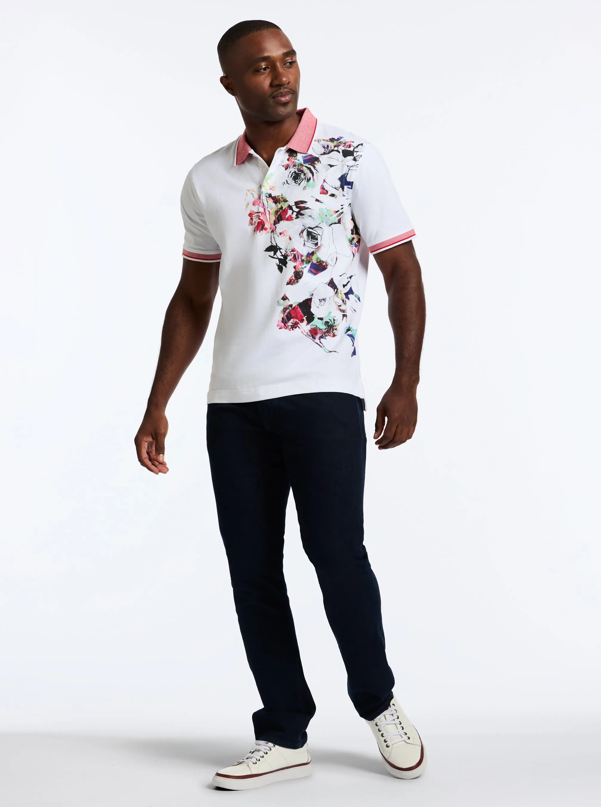 VINTAGE ROSE SHORT SLEEVE POLO