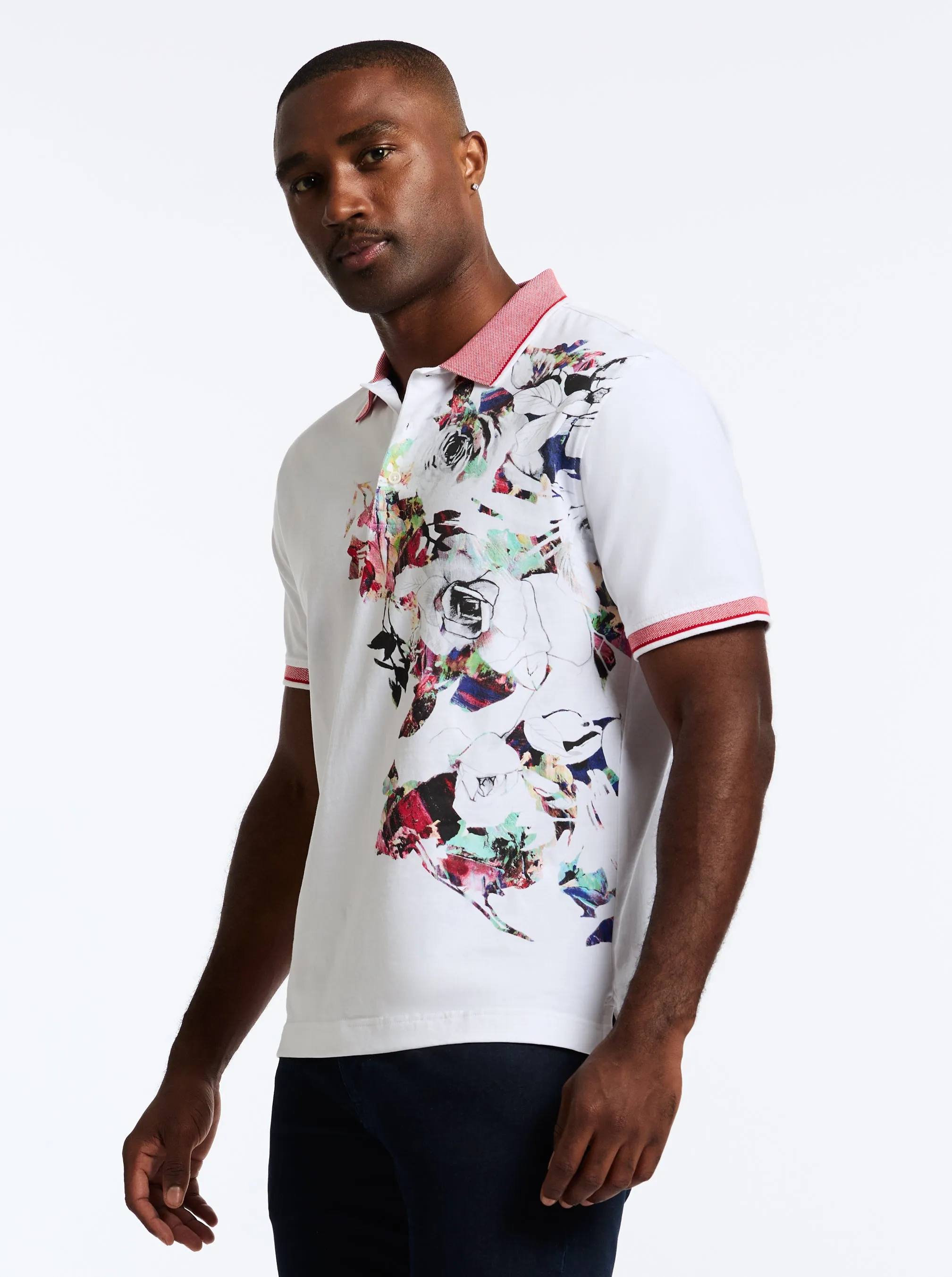 VINTAGE ROSE SHORT SLEEVE POLO