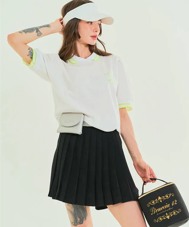 [Warehouse Sale] BENECIA 12 Pleated Culottes Shorts - Black
