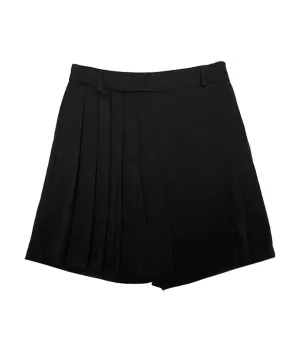 [Warehouse Sale] BENECIA 12 Pleated Culottes Shorts - Black