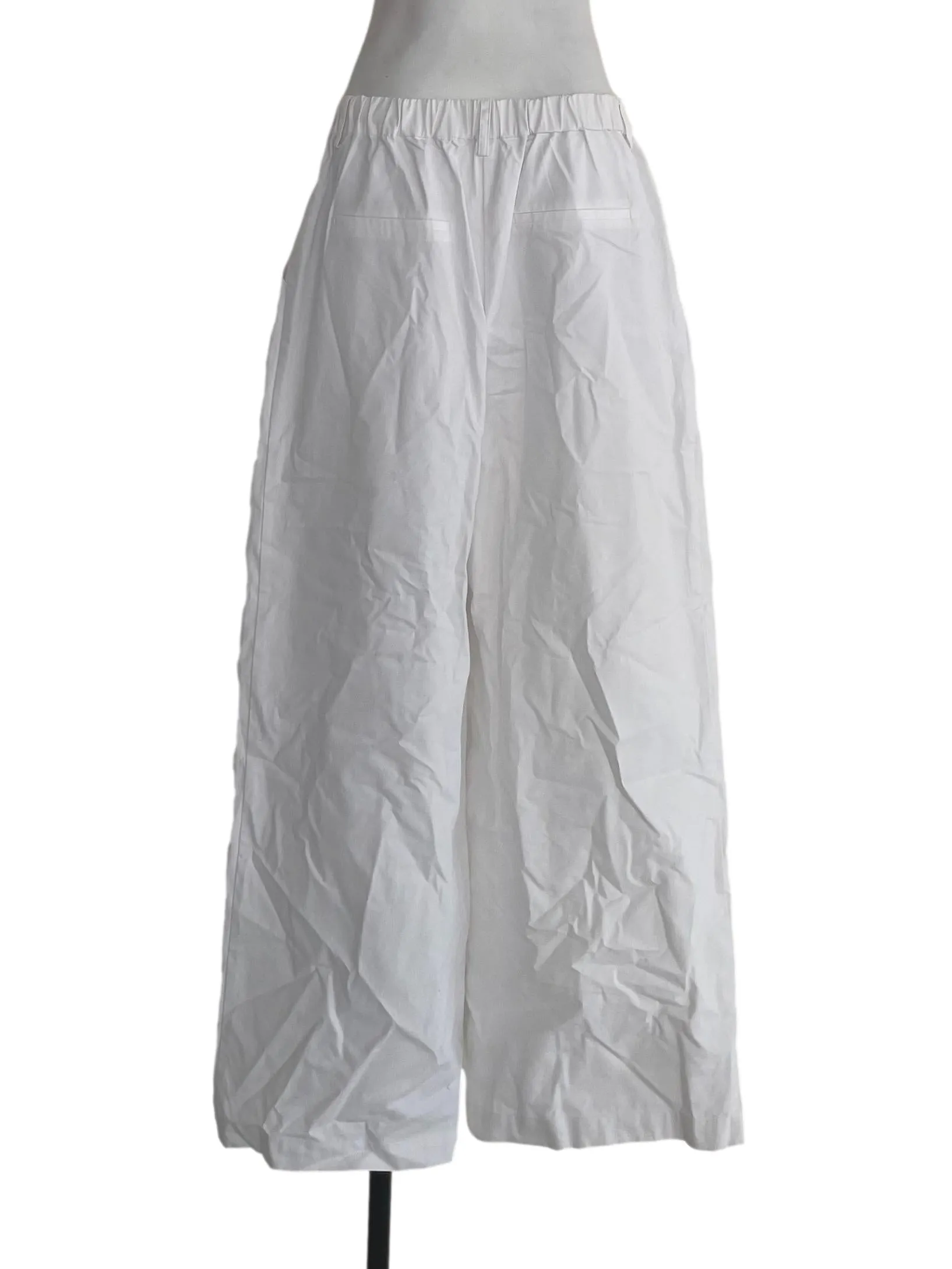 White Creased Formal Pants