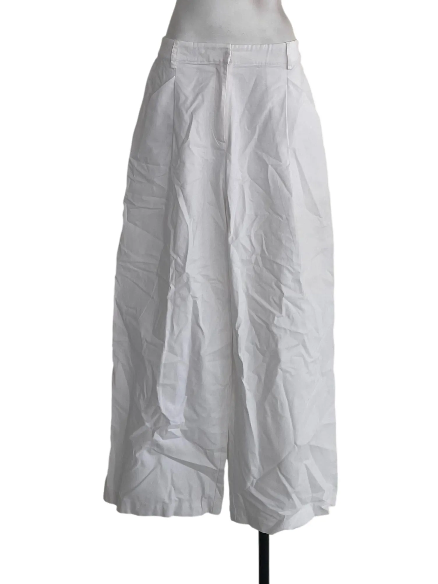 White Creased Formal Pants