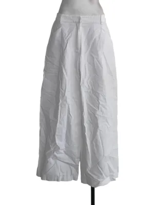 White Creased Formal Pants