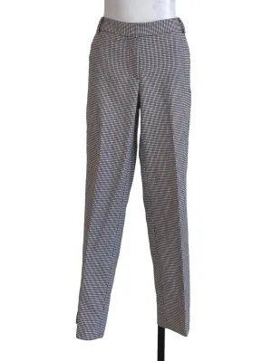 White Shepherd Check Formal Pants