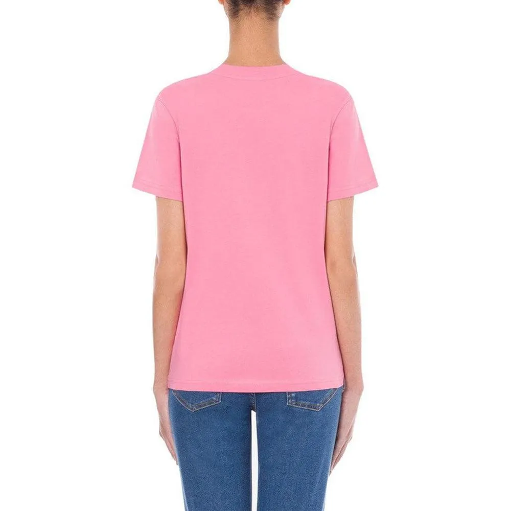 Women's Cotton T-shirt With Moschino Couture Print