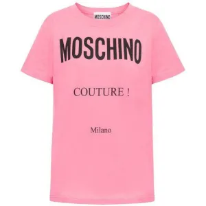 Women's Cotton T-shirt With Moschino Couture Print