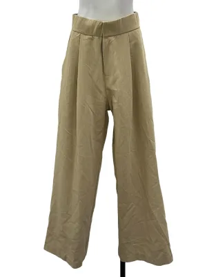 Yellow Pinstripe Wide Leg Pants
