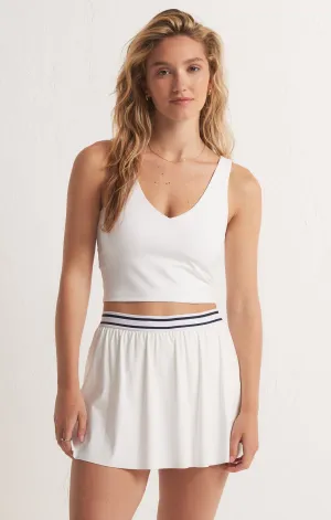Z SUPPLY | V-Neck Longline Tank {White}