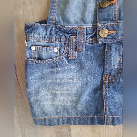 Zara Trf Denim Skirt/Overalls. Size 4