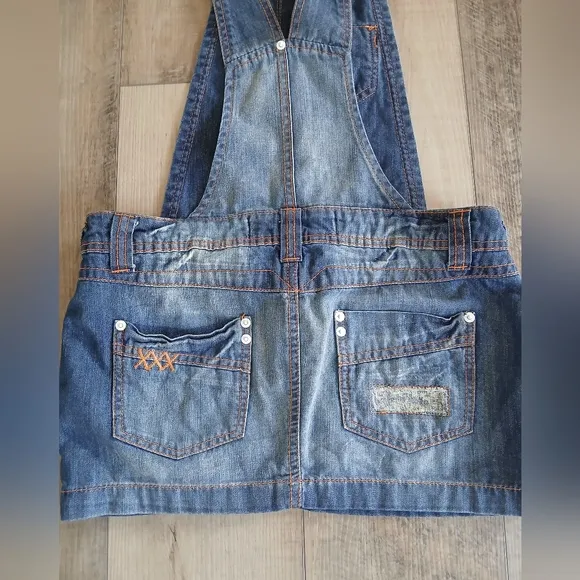Zara Trf Denim Skirt/Overalls. Size 4