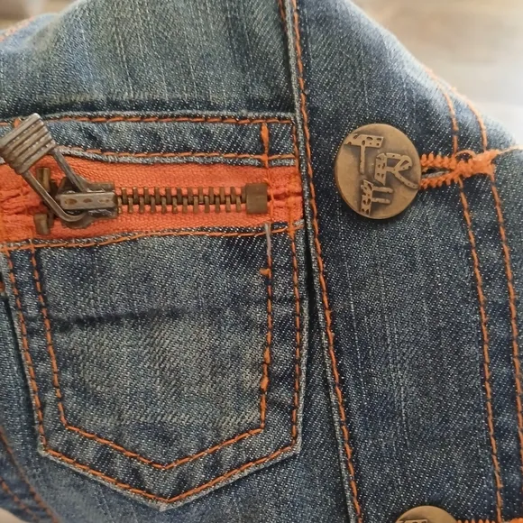 Zara Trf Denim Skirt/Overalls. Size 4