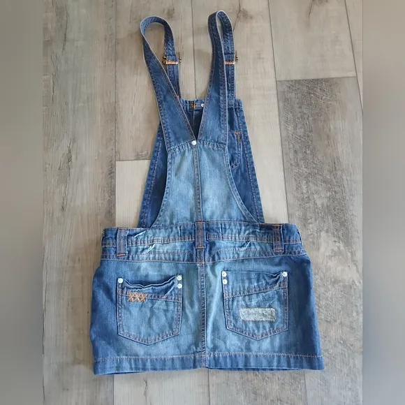 Zara Trf Denim Skirt/Overalls. Size 4